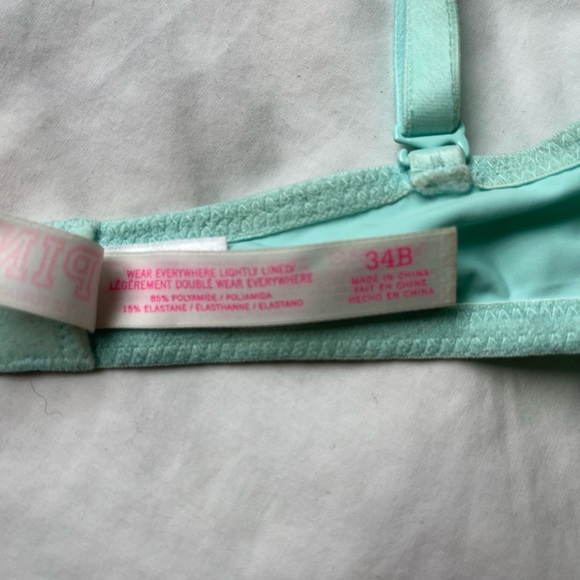 VSPINK Mint Green Lightly Lined Bra - Picture 3 of 3